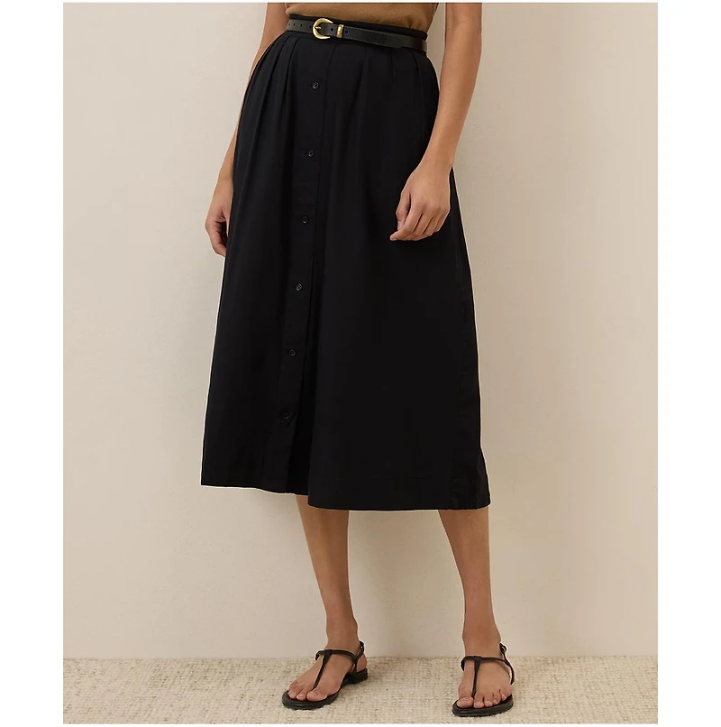 Pact Women's Organic Cotton Sunset Lightweight Button Skirt