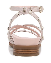 Sam and Libby Women's Brandi Studded Gladiator Flat Sandals