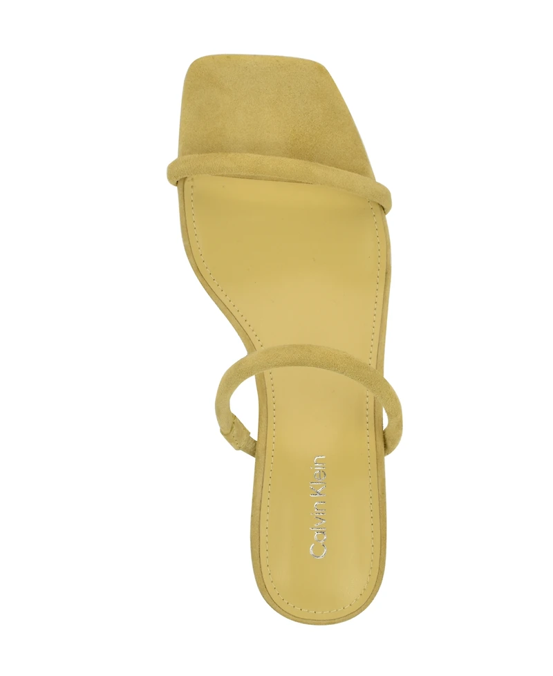 Calvin Klein Women's Limia Strappy Kitten Heel Sandals
