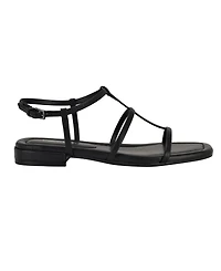 Calvin Klein Women's Sallia Strappy Caged Flat Sandals