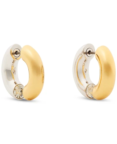 kate spade new york Small Crystal Hoop Earrings, 0.65"