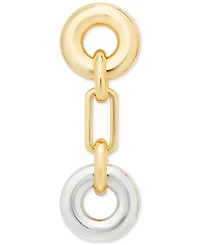 kate spade new york Two-Tone Interlock Linear Drop Earrings