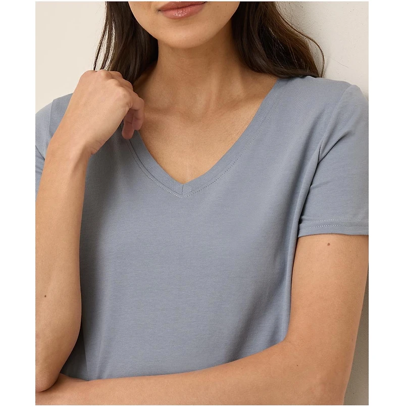 Pact Women's Softspun V-Neck Tee
