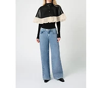 WeWoreWhat Women's Ruffle Cropped Cape