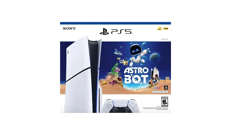 PS5 PlayStation 5 Slim Disc Console – Astro Bot Bundle - White