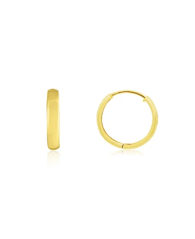 The Lovery Gold Huggie Hoop Earrings 14K Gold 18 x 3.4 millimeters