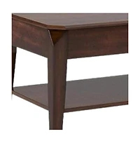 Modern Lift-Top Coffee Table with Storage Shelf and Hidden Compartment