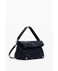 Desigual Women's Medium embroidered faux leather bag