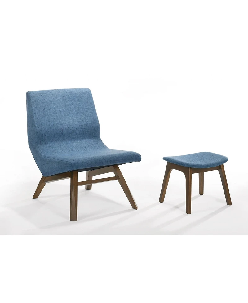 Lounge Chair with Ottoman – Upholstered Design for Relaxation