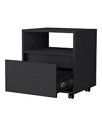 Tech-Integrated 1-Drawer Nightstand for Modern Homes