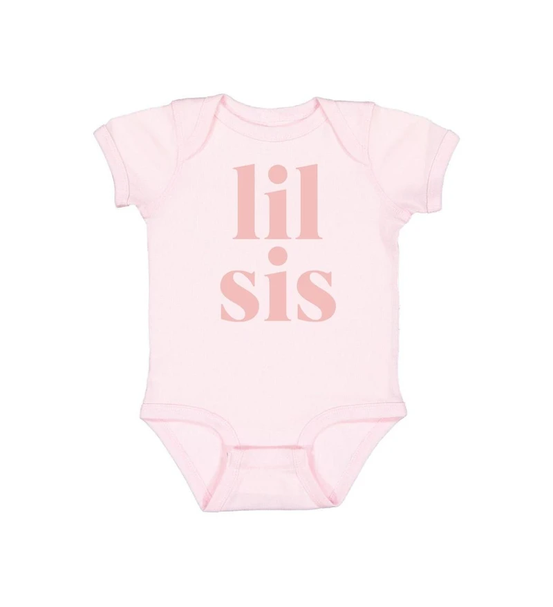 Sweet Wink Baby Girls Lil Sis Short Sleeve Bodysuit