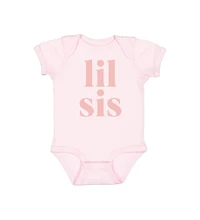 Sweet Wink Baby Girls Lil Sis Short Sleeve Bodysuit