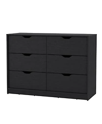 Manufactured Wood 6-Drawer Dresser – Minimalist Design