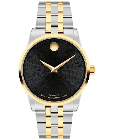Movado Women's Museum Classic Swiss Automatic Stainless-Steel Yellow Pvd Watch, 33mm