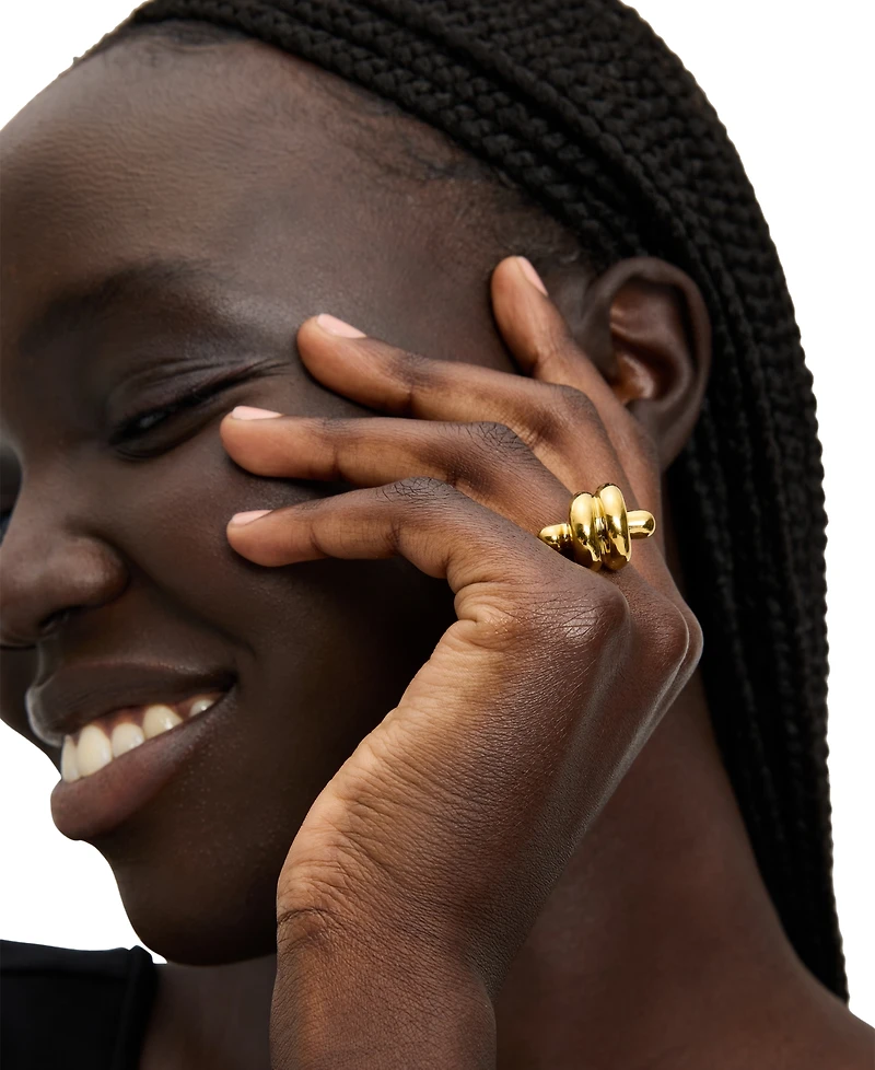 kate spade new york Gold-Tone Knot Statement Ring