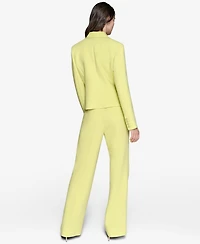Karl Lagerfeld Paris Women's Seamed One-Button Blazer