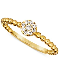 Le Vian Nude Diamond Circle Cluster Ring (1/10 ct. t.w.) in 14k Gold
