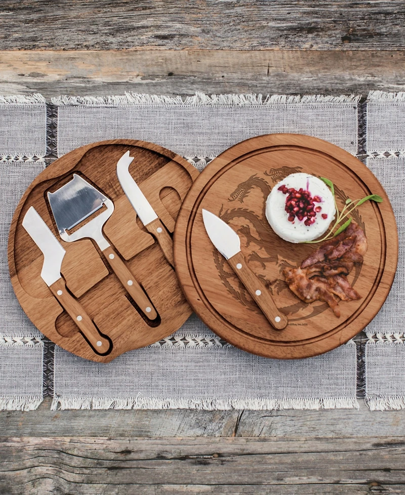 Toscana Game of Thrones House Circo Cheese Cutting Board Tools, Set of 4