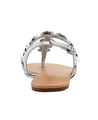 Schutz Women's Acacia T Round Toe Flat Sandals