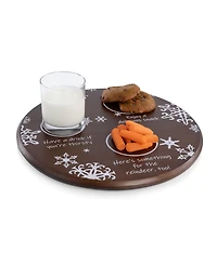 Toscana Christmas Santa Milk Cookies Serving Tray