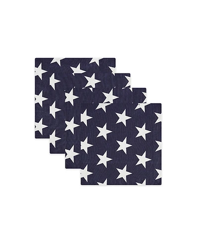 Tableau Star Americana Set of 4 Napkins, 8.25" x 8.25"