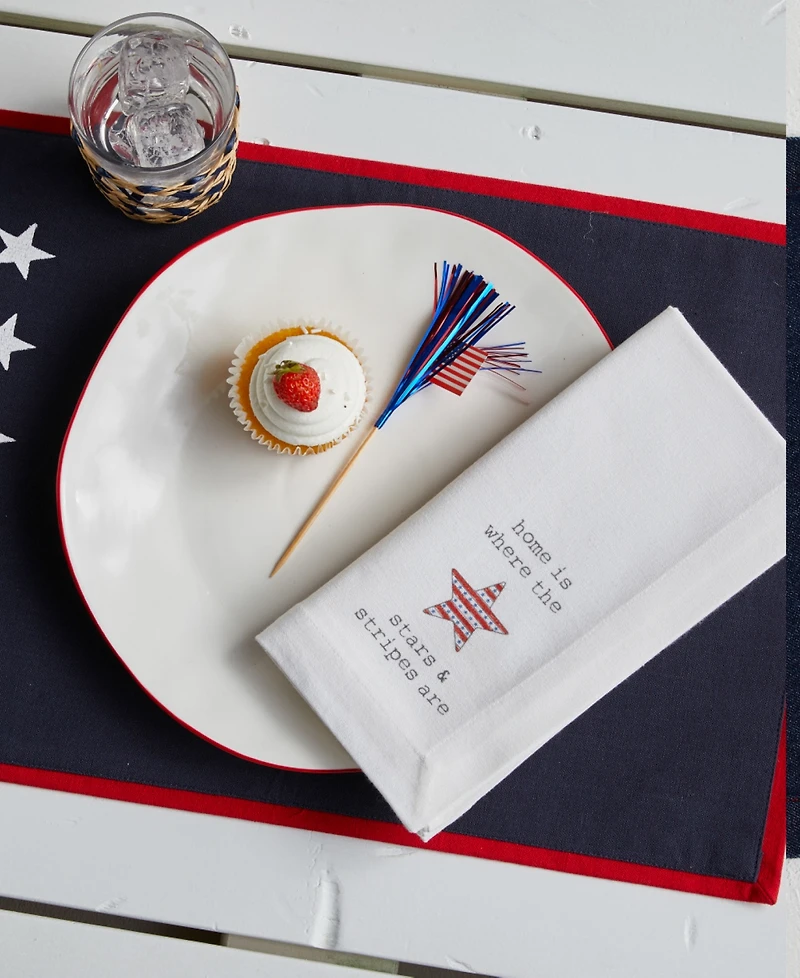 Tableau Cuties Americana Set of 4 Napkins, 8.25" x 8.25"