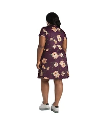 Poetic Justice Plus Floral Skater Mini Dress
