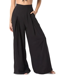 Vince Camuto Women's Front-Pleat Wide-Leg Cover-Up Pants
