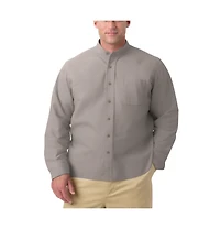 KingSize Big & Tall Gauze Mandarin Collar Shirt