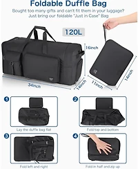 Urtala 120L Travel Duffle Bag for Men and Women, Urtala 34” Large Duffle Bag for Traveling with Shoes Compartment, Foldable Travel Duffel Bags,
