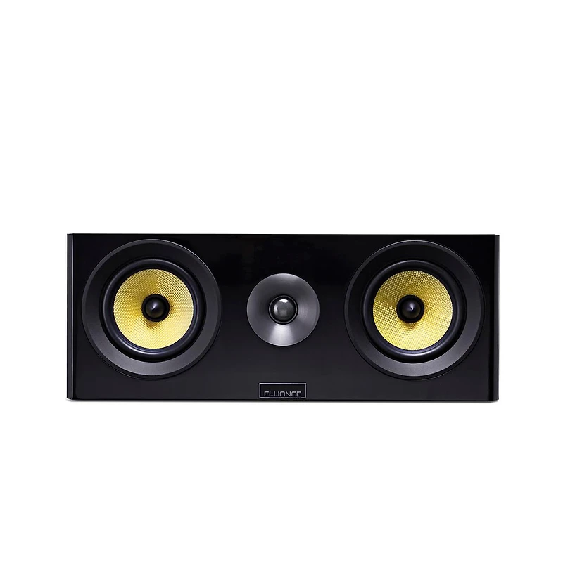 Fluance Signature HiFi 2-Way Center Channel Speaker for Enhanced Dialogue and Vocals Home Theater Surround Sound Systems - Natural Walnut (Hfcw)