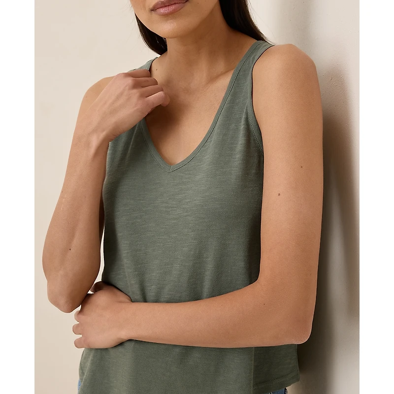 Pact Women's Organic Cotton Featherweight Slub Reversible Tank