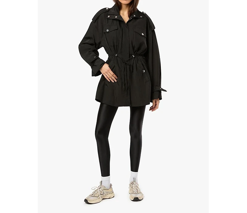 WeWoreWhat Women's Cinched Waist Anorak Jacket