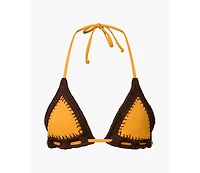WeWoreWhat Women's Crochet Combo Triangle Top