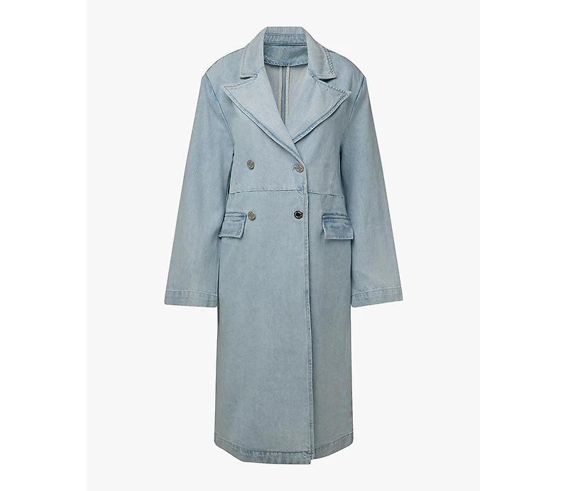 WeWoreWhat Women's Denim Blazer Jacket