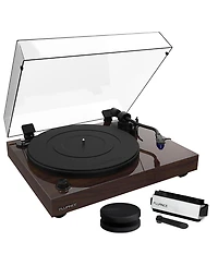 Fluance RT84 Reference High Fidelity Vinyl Turntable Record Player with Ortofon 2M Blue Cartridge, Speed Control Motor, Record Weight