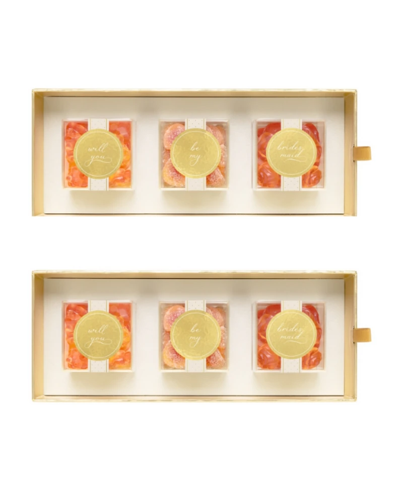 Sugarfina Will You Be My Bridesmaid Bento Box Duo, 6 Pieces