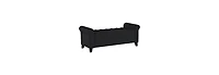 Tufted Storage Ottoman Bench with Rolled Arms, Button-Tufted Diamond Stitching, Soft-Close Hinges, and Versatile Design for Seating and Storage-The Po