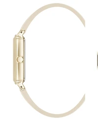 Anne Klein Women's Quartz Casual Polyurethane Leather and Gold-Tone Metal Alloy Watch