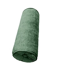 Edie@Home Delmonico Chenille Lumbar Neck Roll Decorative Pillow