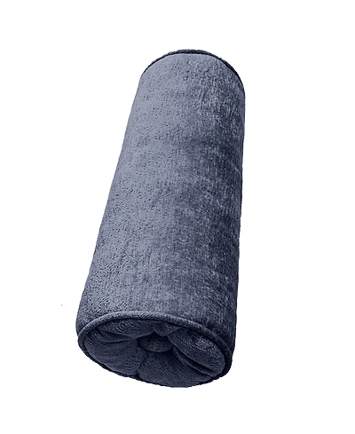 Edie@Home Delmonico Chenille Lumbar Neck Roll Decorative Pillow, 7"x18"