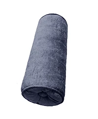 Edie@Home Delmonico Chenille Lumbar Neck Roll Decorative Pillow, 7"x18"