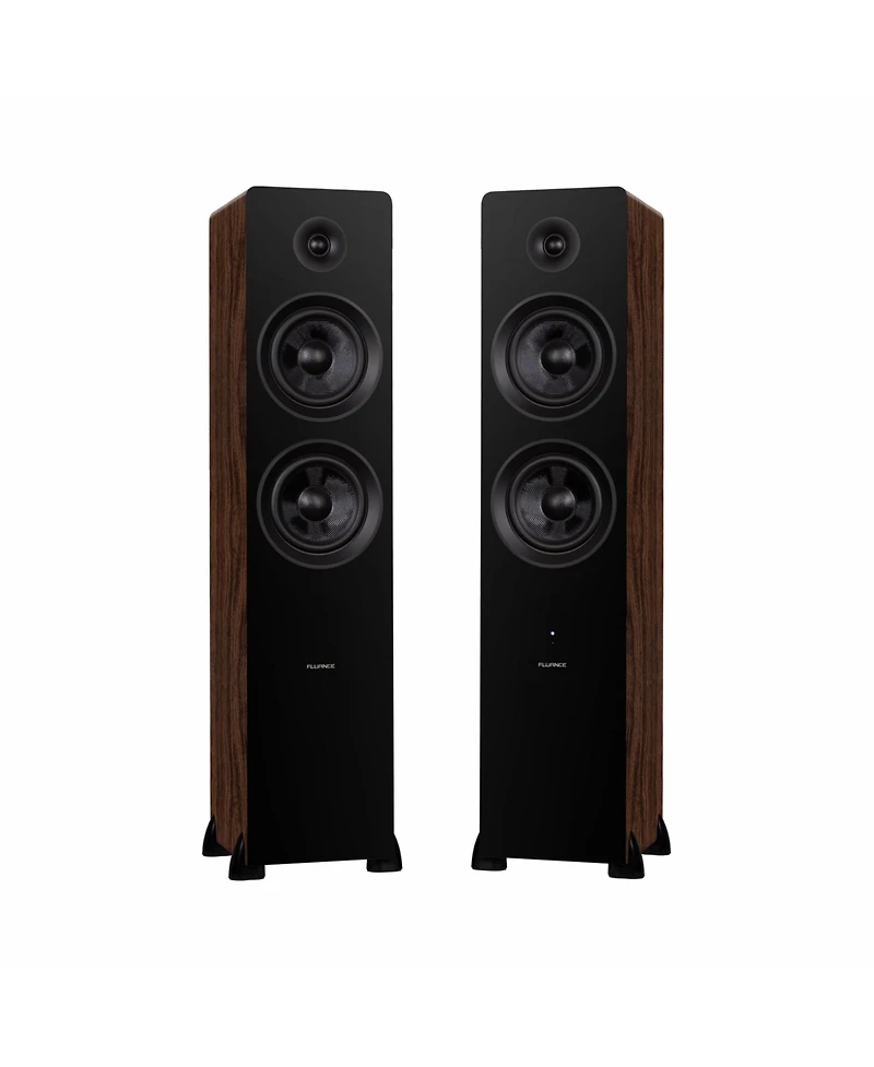 Fluance RT84 Reference High Fidelity Vinyl Turntable (Piano Black), PA10 Phono Preamp and Ai81 Powered Floorstanding Speakers (Black Ash), Ortofon 2M