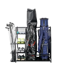 Mythinglogic Golf Storage Garage Organizer and Other Golfing Equipment Rack