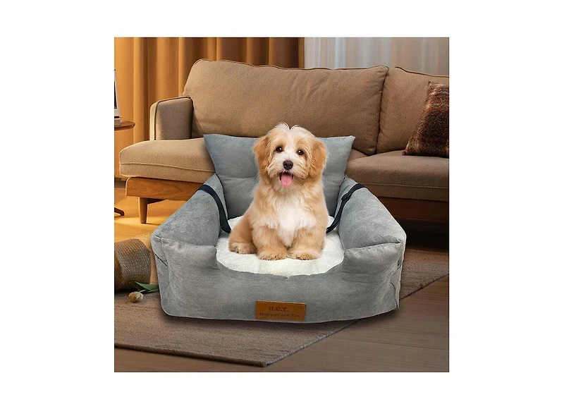 Happycare Tex Suede Fluffy Pet Car Seat