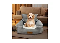Happycare Tex Suede Fluffy Pet Car Seat