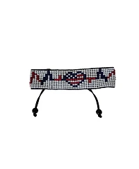 Patriot Heart Beaded Bracelet – Handmade with Purpose