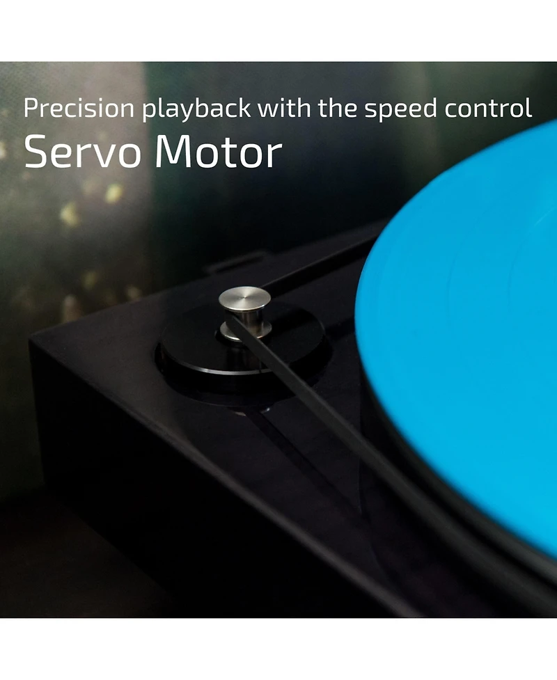 Fluance RT84 Reference High Fidelity Vinyl Turntable Record Player with Ortofon 2M Blue Cartridge, Speed Control Motor, Mass Mdf Wood Plinth, Vib