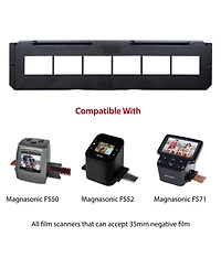 Magnasonic Long Tray Negative Film Holder for 35mm Compatible Film Scanners, Holds 6 Negative Frames to Speed up Processing Time, Easy To Use, Gently