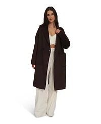 Belle & Bloom Women's Publisher Double-Breasted Wool Blend Coat